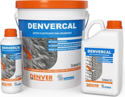 Denvercal, aditivo plastificante para argamassa