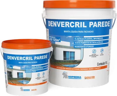 Denvercril Parede, manta líquida para paredes e fachadas