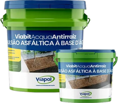 Viabit Acqua Antirraiz 18 L, emulsão asfáltica à base de água