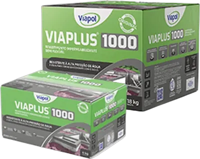 Viaplus 1000, revestimento impermeabilizante semiflexível